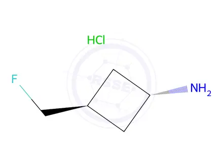 Chemical structure of (1R,3r)-3-(fluoromethyl)cyclobutan-1-amine hydrochloride