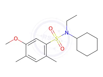 Chemical structure of N-Cyclohexyl-N-ethyl-5-methoxy-2,4-dimethylbenzenesulfonamide
