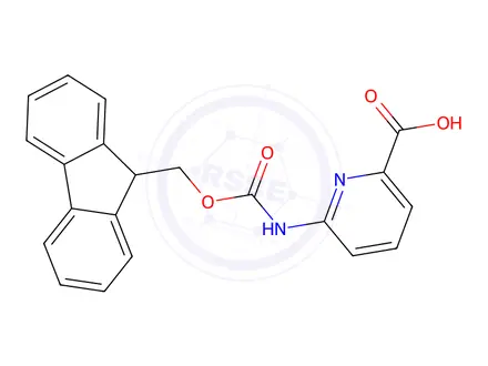 Chemical structure of 6-((((9h-Fluoren-9-yl)methoxy)carbonyl)amino)picolinic acid