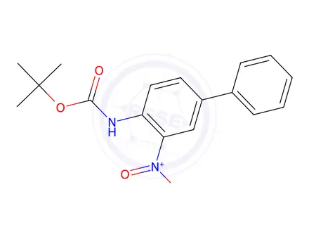 Chemical structure of N-(3-Nitro[1,1-biphenyl]-4-yl)carbamic Acid tert-Butyl Ester