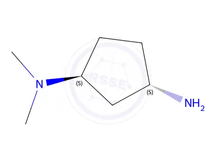 Chemical structure of (1S,3S)-N1,N1-dimethylcyclopentane-1,3-diamine dihydrochloride