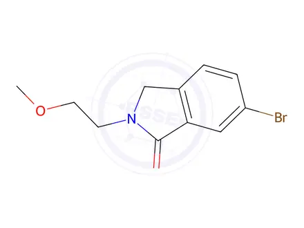 Chemical structure of 6-Bromo-2-(2-methoxyethyl)isoindolin-1-one