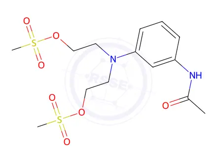 Chemical structure of 3'-[Bis[2-[(methylsulfonyl)oxy]ethyl]amino]acetanilide