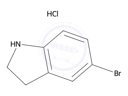 Chemical structure of 5-Bromo-2,3-dihydro-1h-indole HCl