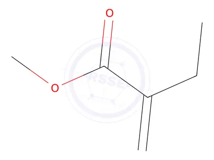 Chemical structure of Methyl 2-methylenebutanoate
