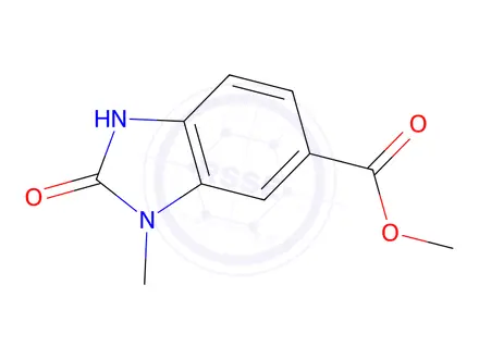 Chemical structure of Methyl 3-methyl-2-oxo-2,3-dihydro-1H-benzo[d]imidazole-5-carboxylate