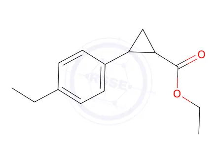 Chemical structure of ethyl 2-(4-ethylphenyl)cyclopropane-1-carboxylate