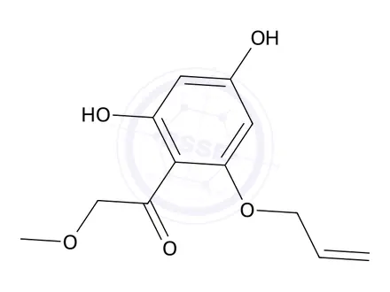 Chemical structure of 1-(2-(Allyloxy)-4,6-dihydroxyphenyl)-2-methoxyethanone