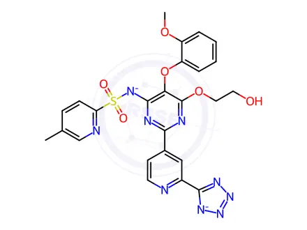 Chemical structure of Clazosentan Disodium