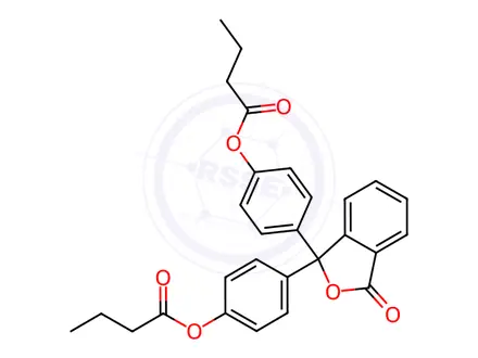 Chemical structure of Bisbutyrate phenolphthalein