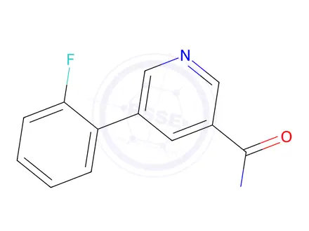 Chemical structure of 5-(2-Fluorophenyl)nicotinamide