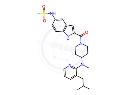 Chemical structure of Delavirdine Impurity 53