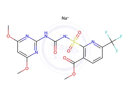 Chemical structure of Flupyrsulfuron-methyl sodium