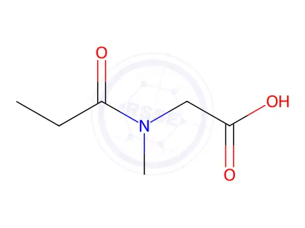 Chemical structure of 2-[Methyl(propionyl)amino]acetic acid