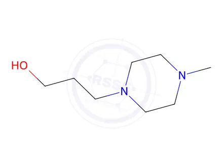 Chemical structure of 1-(3-Hydroxypropyl)-4-methylpiperazine