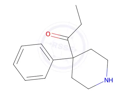 Chemical structure of 1-(4-Phenylpiperidin-4-yl)propan-1-one