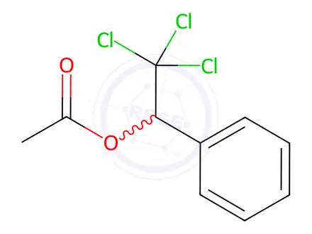 Chemical structure of a-(Trichloromethyl)benzyl Acetate