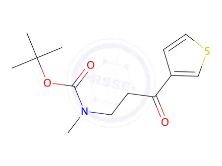 Chemical structure of tert-Butyl methyl(3-oxo-3-(thiophen-3-yl)propyl)carbamate