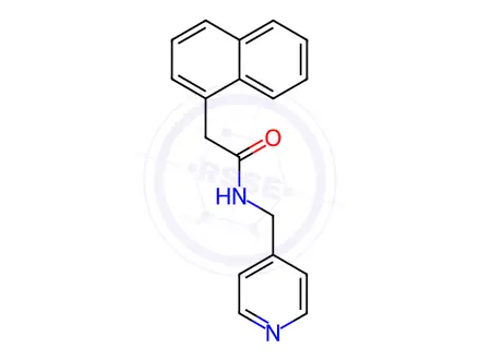 Chemical structure of N-(naphthalen-2-yl)-N-(pyridin-4-ylmethyl)acetamide