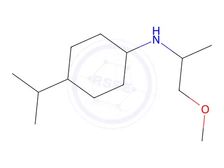 Chemical structure of 4-Isopropyl-N-(1-methoxypropan-2-yl)cyclohexan-1-amine