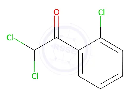 Chemical structure of Ethanone,2,2-dichloro-1-(2-chlorophenyl)-