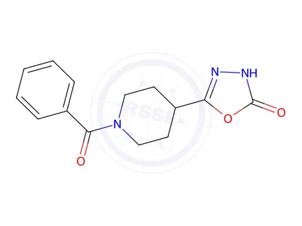 Chemical structure of 5-(1-Benzoylpiperidin-4-yl)-1,3,4-oxadiazol-2-ol