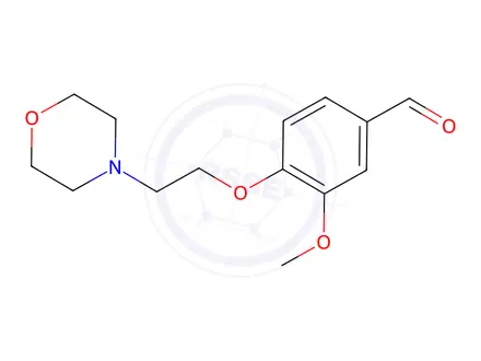 Chemical structure of 3-Methoxy-4-[2-(morpholin-4-yl)ethoxy]benzaldehyde