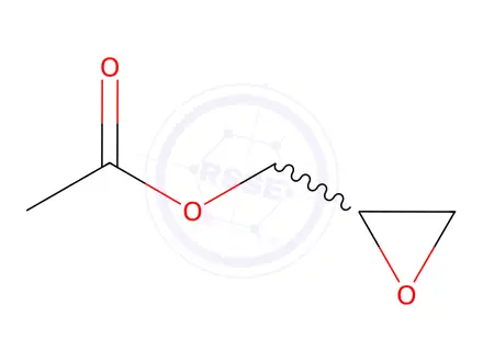 Chemical structure of Glycerol Impurity 255 (Oxiranemethanol Acetate)