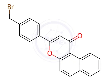 Chemical structure of β-NF-CH2-Br