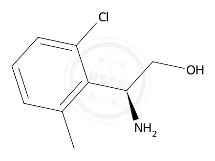 Chemical structure of (S)-2-Amino-2-(2-chloro-6-methylphenyl)ethan-1-ol