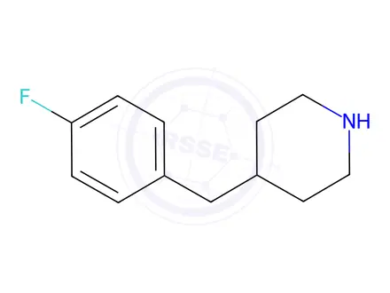 Chemical structure of 4-(4-Fluorobenzyl)piperidine