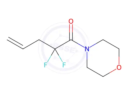 Chemical structure of Morpholine, 4-(2,2-difluoro-1-oxo-4-pentenyl)-(9CI)