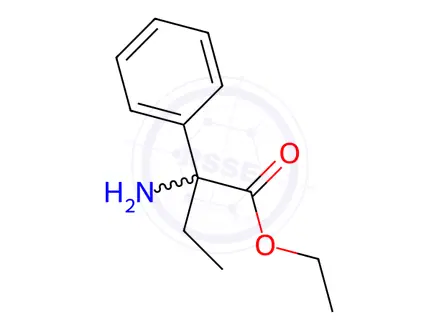 Chemical structure of 2-Ethyl-2-phenylglycine Ethyl Ester