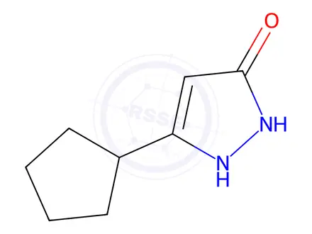 Chemical structure of 5-Cyclopentyl-1,2-dihydro-3H-pyrazol-3-one