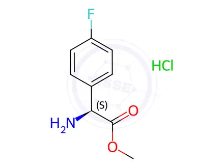 Chemical structure of Methyl L-2-(4-Fluorophenyl)glycinate Hydrochloride