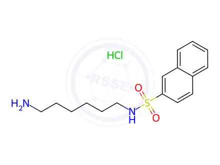 Chemical structure of N-(6-Aminohexyl)-2-naphthalenesulfonamide Hydrochloride