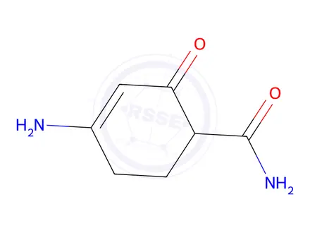 Chemical structure of 3-Cyclohexene-1-carboxamide,4-amino-2-oxo-(9CI)