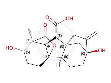 Chemical structure of Gibberellin A1