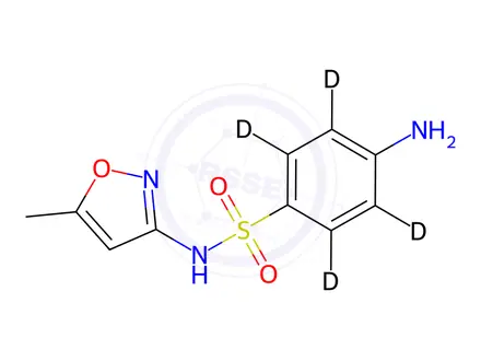 Chemical structure of Sulfamethoxazole-d4