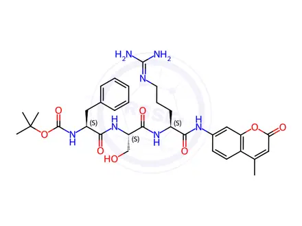 Chemical structure of Boc-Phe-Ser-Arg-AMC