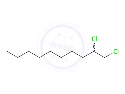 Chemical structure of 1,2-DICHLORODECANE