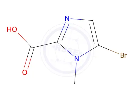 Chemical structure of 5-Bromo-1-methyl-1H-imidazole-2-carboxylic acid