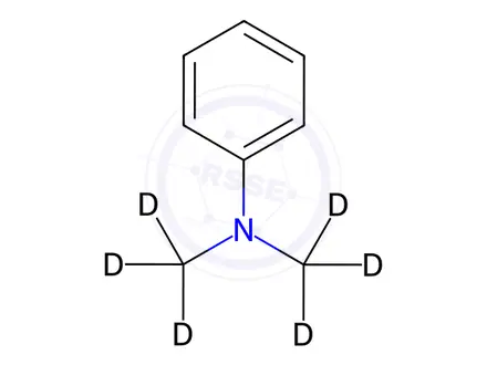 Chemical structure of N,N-Dimethyl-aniline-[D6]