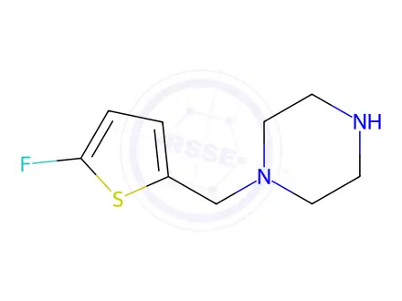 Chemical structure of 1-((5-Fluorothiophen-2-yl)methyl)piperazine