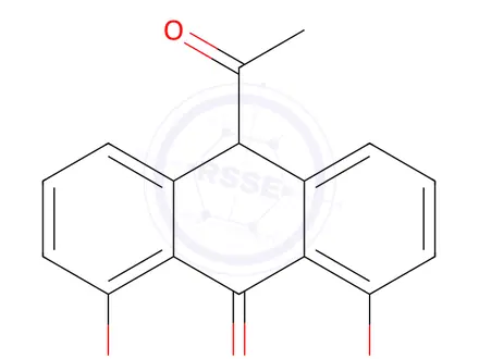 Chemical structure of Dithranol Impurity 8