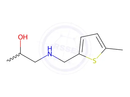 Chemical structure of 1-(((5-Methylthiophen-2-yl)methyl)amino)propan-2-ol