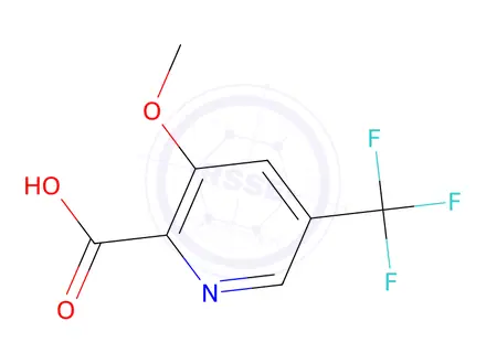 Chemical structure of 3-Methoxy-5-(trifluoromethyl)picolinic acid
