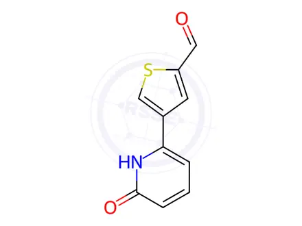 Chemical structure of 6-(2-Formylthiophen-4-yl)-2-hydroxypyridine