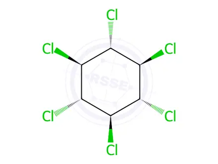 Chemical structure of Beta-HCH