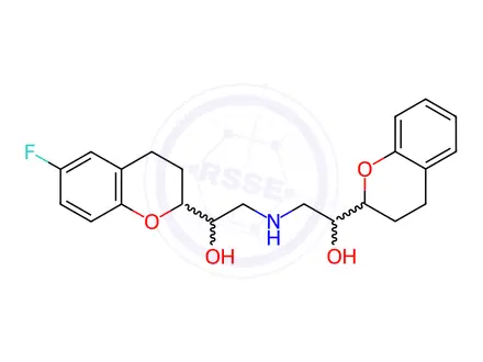 Chemical structure of Desfluoro Nebivolol(Mixture of Diastereomers)